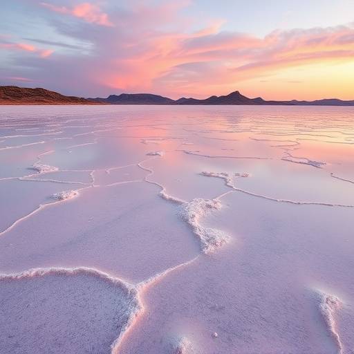 Les Salins du Midi à Aigues-Mortes, avec leurs eaux roses et leurs montagnes de sel